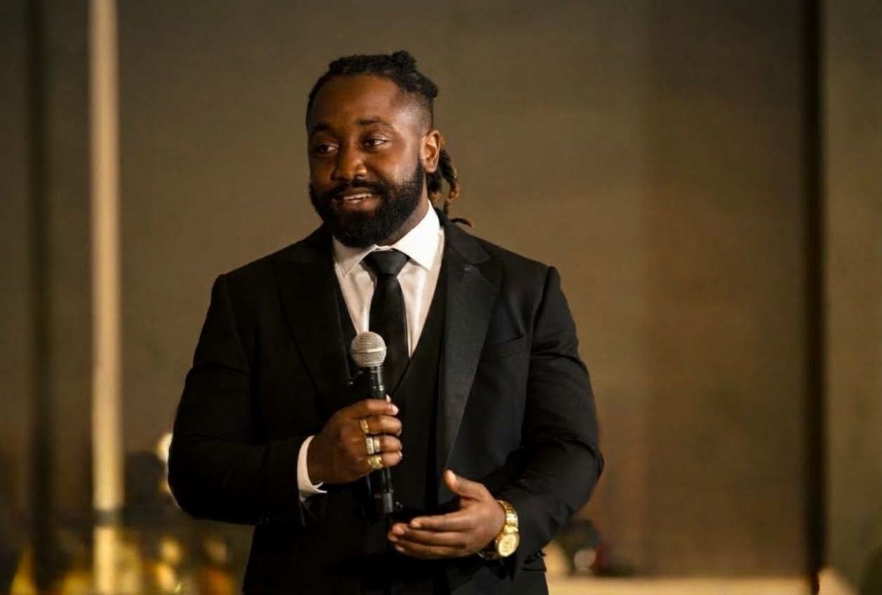 Prince Kerr speaking at a corporate event